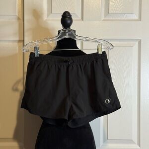 Vintage Ocean Pacific (OP) Women's Black Athletic Shorts
